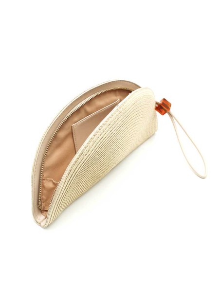 interior bolso beige compartimento tela