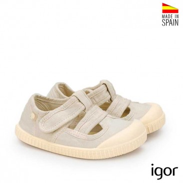 Calzado infantil Igor lona gris