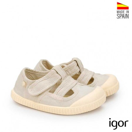 Calzado infantil Igor lona gris