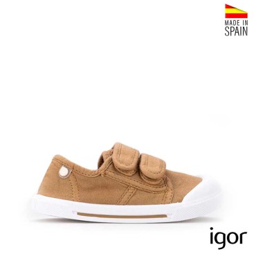 lonas barefoot igor canela niño velcro lateral
