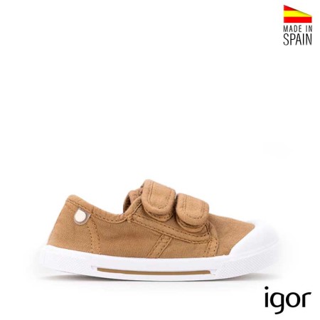 Zapatilla lona canela Igor barefoot Canvas