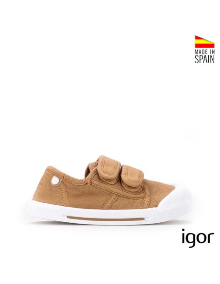 lonas barefoot igor canela niño velcro lateral