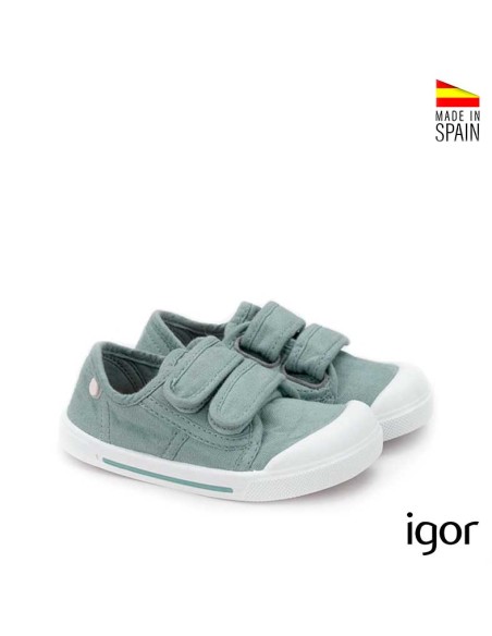 zapatillas lona igor canvas ocean doble cierre infantil