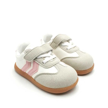 detalle zapatillas bebe nina suela caramelo flexible