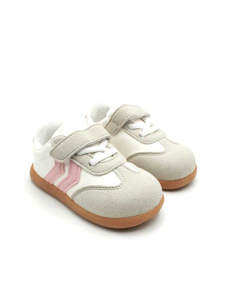 detalle zapatillas bebe nina suela caramelo flexible