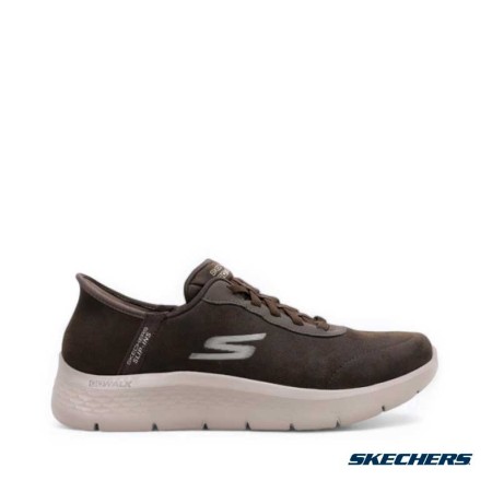 zapatillas skechers slip ins hombre marron go walk flex