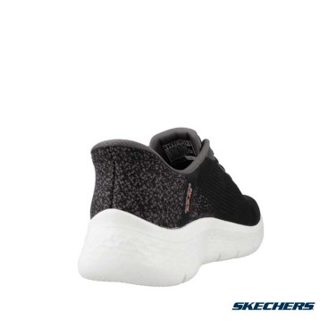 zapatillas skechers slip ins mujer negras sin cordones