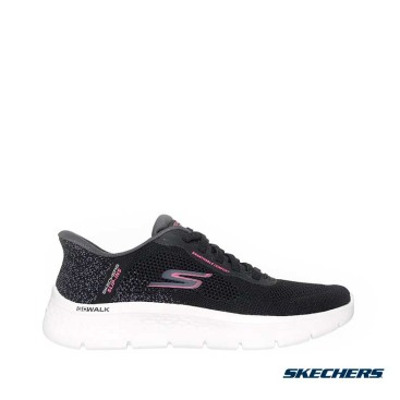 zapatillas skechers go walk flex safiya mujer negras lateral