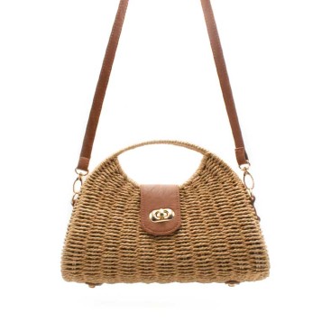 bolso media luna mimbre frontal asa rígida