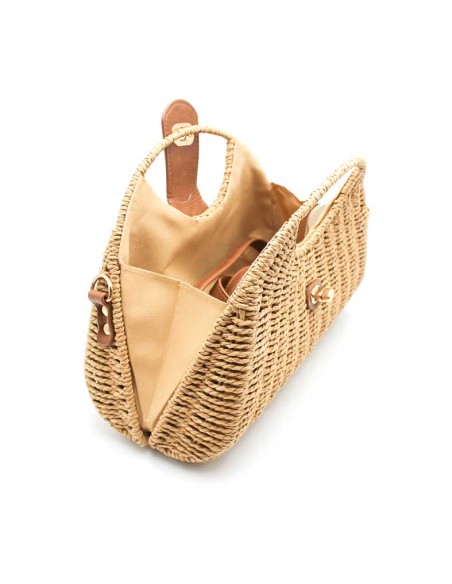 bolso bandolera mimbre mujer lateral