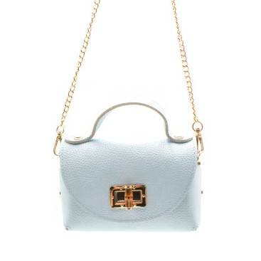 bolso elegante azul celeste pequeño para eventos con asa de mano