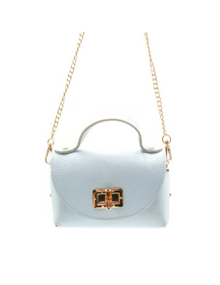 bolso elegante azul celeste pequeño para eventos con asa de mano