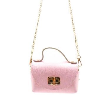 bolso elegante rosa pequeño para eventos con asa de mano