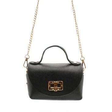 bolso elegante negro pequeño para eventos con asa de mano