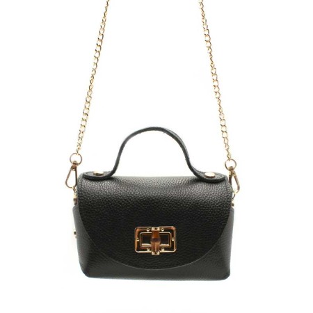 bolso elegante negro pequeño para eventos con asa de mano