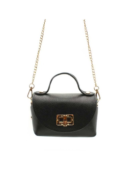 bolso elegante negro pequeño para eventos con asa de mano