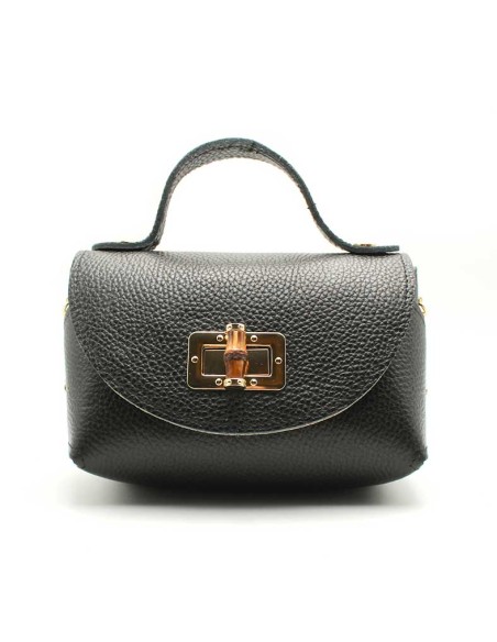 bolso elegante negro pequeño para eventos con asa de mano