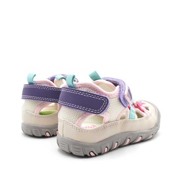 sandalias deportivas niña rosa velcros