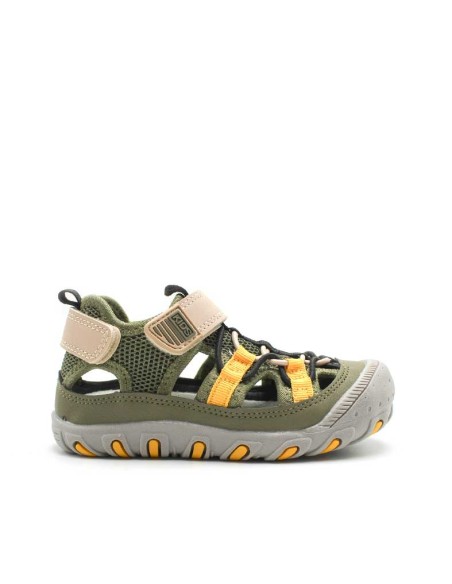 sandalias outdoor nino verde puntera reforzada