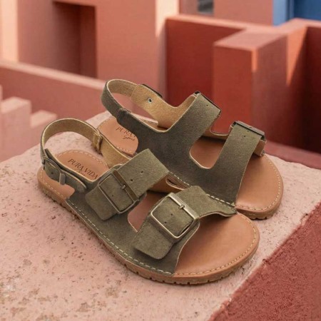 sandalia respetuosa verde mujer Pura Vida 2026