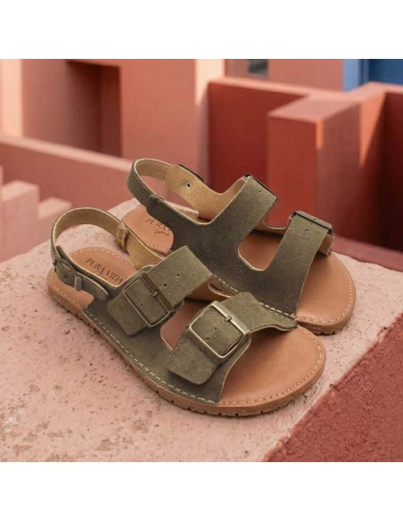 sandalia respetuosa verde mujer Pura Vida 2026