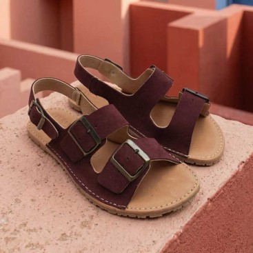 sandalia respetuosa burdeos mujer Pura Vida 2026