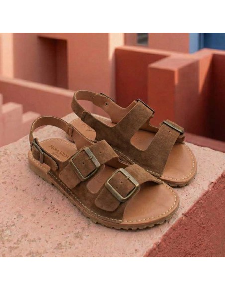 sandalia respetuosa marrón mujer Pura Vida 2026