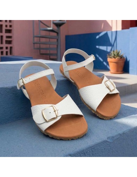 sandalia barefoot blanca mujer Pura Vida 2026