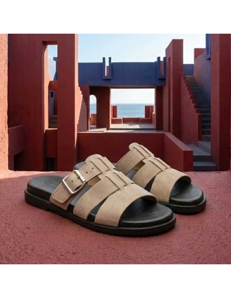 sandalia mujer moda taupe Pura Vida 206
