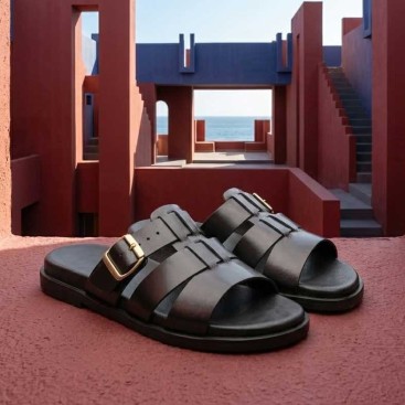 sandalia mujer moda negra Pura Vida 206