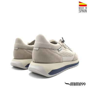 Zapatillas Santana99 hombre gris vista trasera