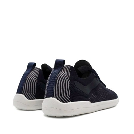 Zapatillas tipo calcetín azul marino unisex vista trasera