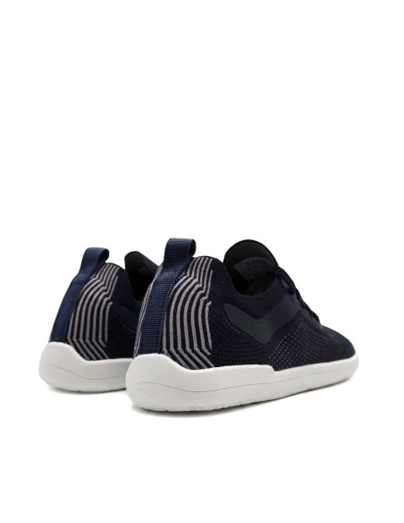 Zapatillas tipo calcetín azul marino unisex vista trasera