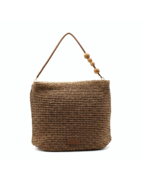 bolso hobo rafia trasera diseño trenzado