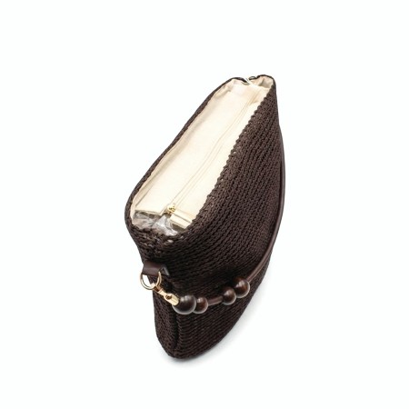 bolso hobo rafia interior cremallera