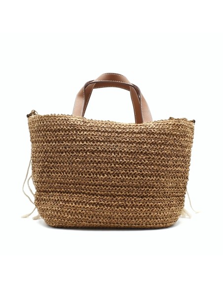 bolso rafia estilo boho trasera