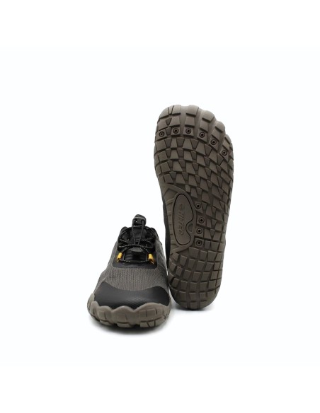 Suela flexible zapatillas barefoot Hi-Tec gris negro