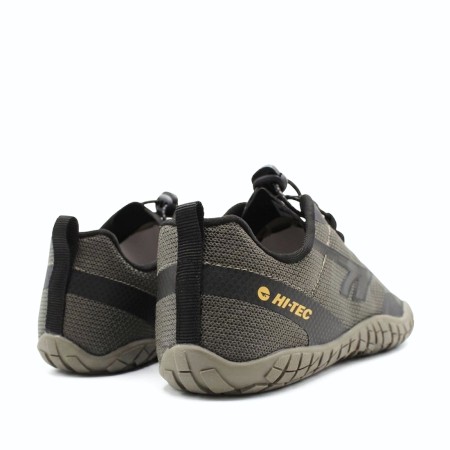 Zapatillas barefoot Hi-Tec gris negro parte trasera