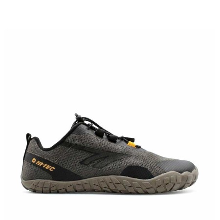 Zapatillas barefoot Hi-Tec gris negro vista lateral