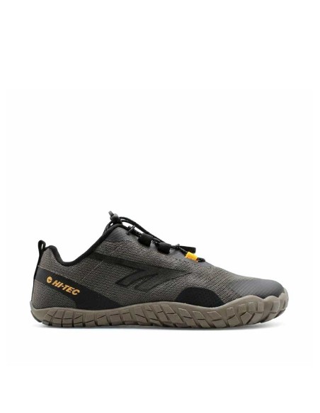 Zapatillas barefoot Hi-Tec gris negro vista lateral