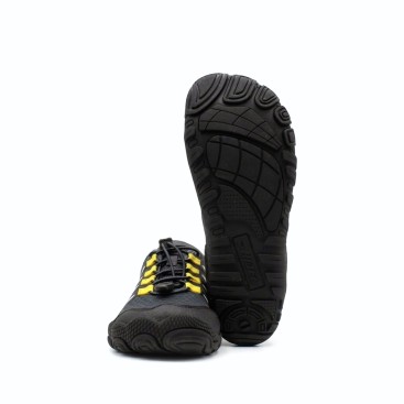 Suela de caucho flexible con dibujo de tracción para pisada natural