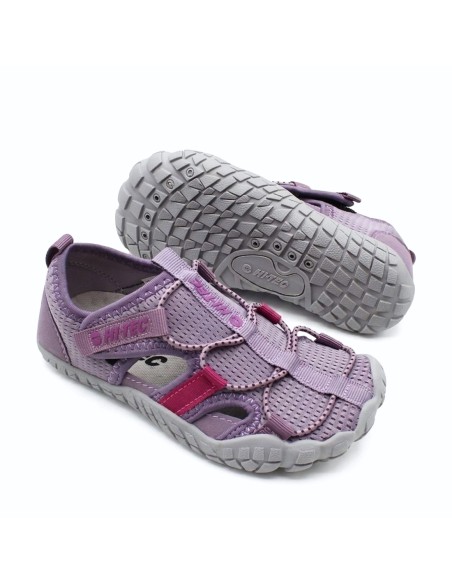 sandalias barefoot niña lila hi tec koala perfil ligero verano