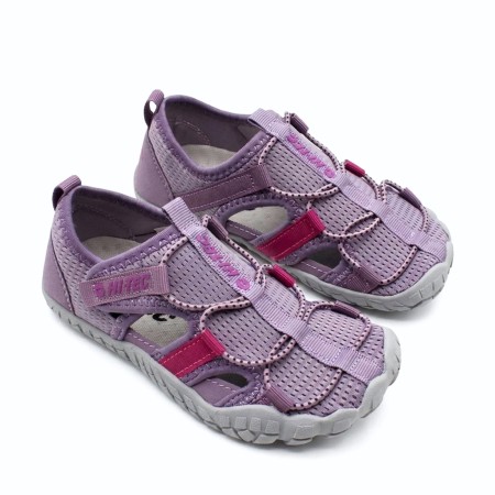 sandalias respetuosas niña hi tec koala color lila detalle diseño
