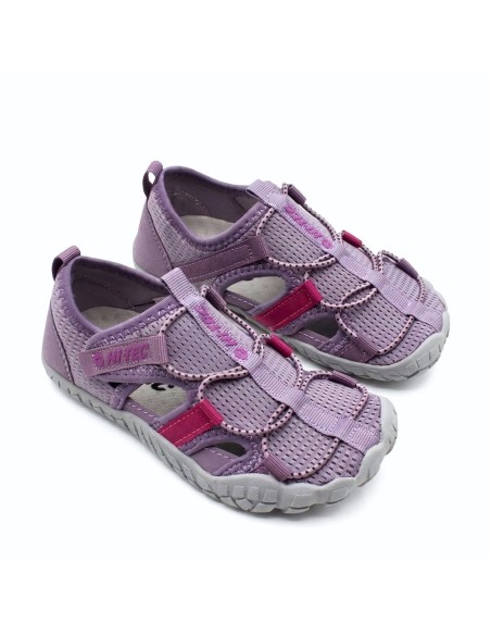 sandalias respetuosas niña hi tec koala color lila detalle diseño