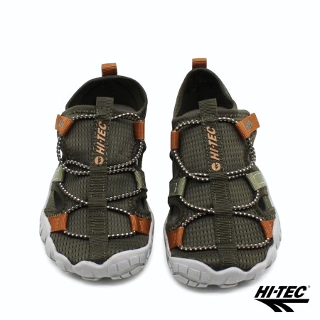 sandalia barefoot niño verde hi tec koala ajuste velcro frontal