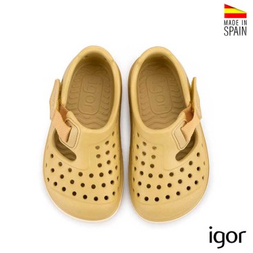 sandalia barefoot niño igor malibu vista superior