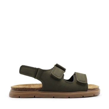 sandalia niño verde con velcros