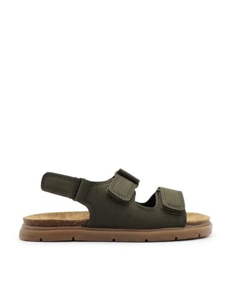 sandalia niño verde con velcros