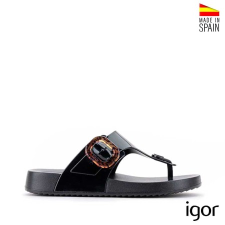 Sandalia esclava negra Bari Igor