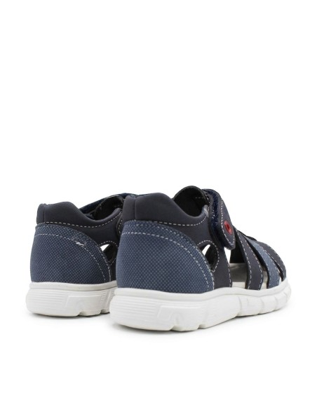 sandalias niño verano azul marino talon cerrado trasera